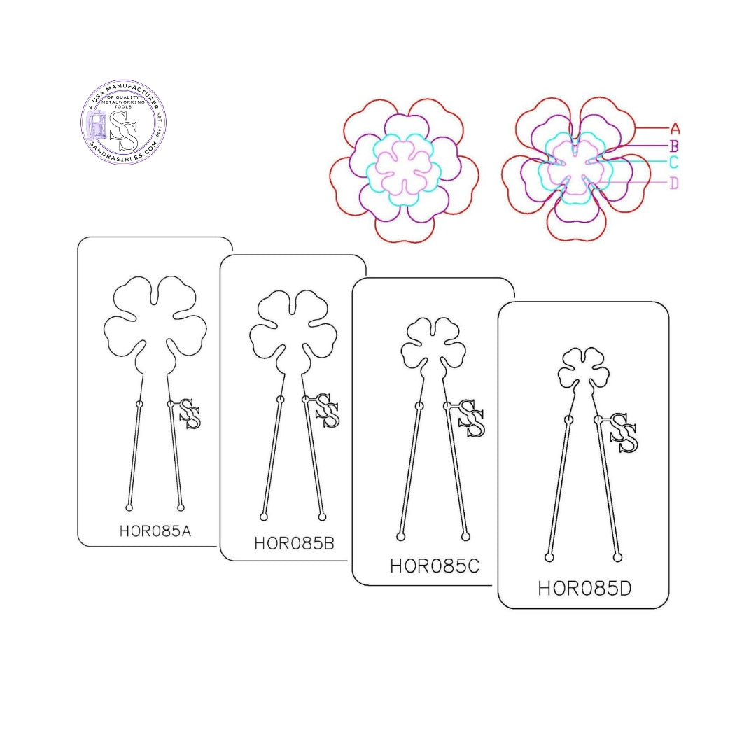 PANCAKE DIE HOR085 FLOWER 5 PETAL